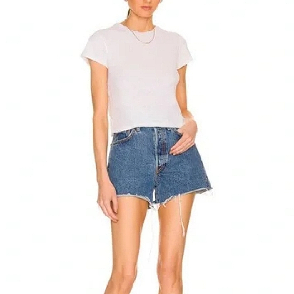 Re/Done Originals 90's Low Slung Short en Bleu Mere Sz 31 NWT - Picture 16 of 16